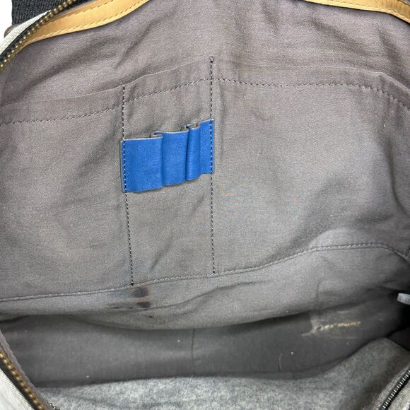 Skagen Kruse Canvas Laptop / Document Bag Gray Black - Picture 11 of 12